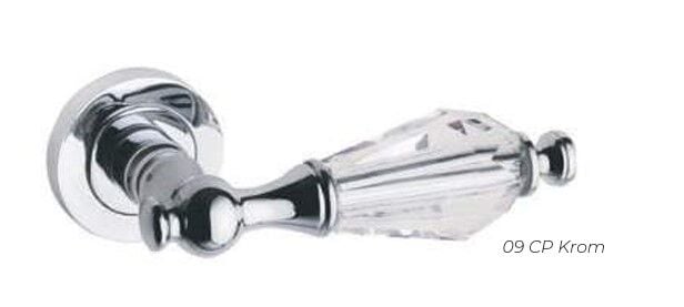 Kapı Kolu Tuna Zamak Yuvarlak Rozetli Oda Krom