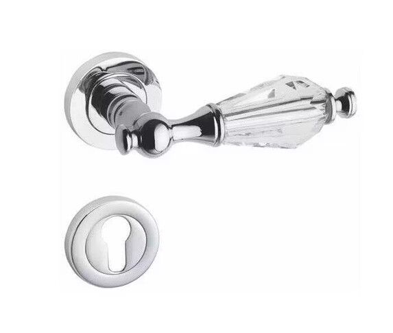 Kapı Kolu Tuna Zamak Yuvarlak Rozetli Wc Krom