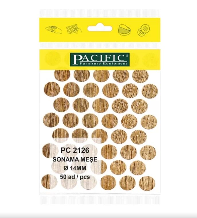 Pvc Yapışkan Tapa 14mm 1Plk=50 Ad Sonoma Meşe