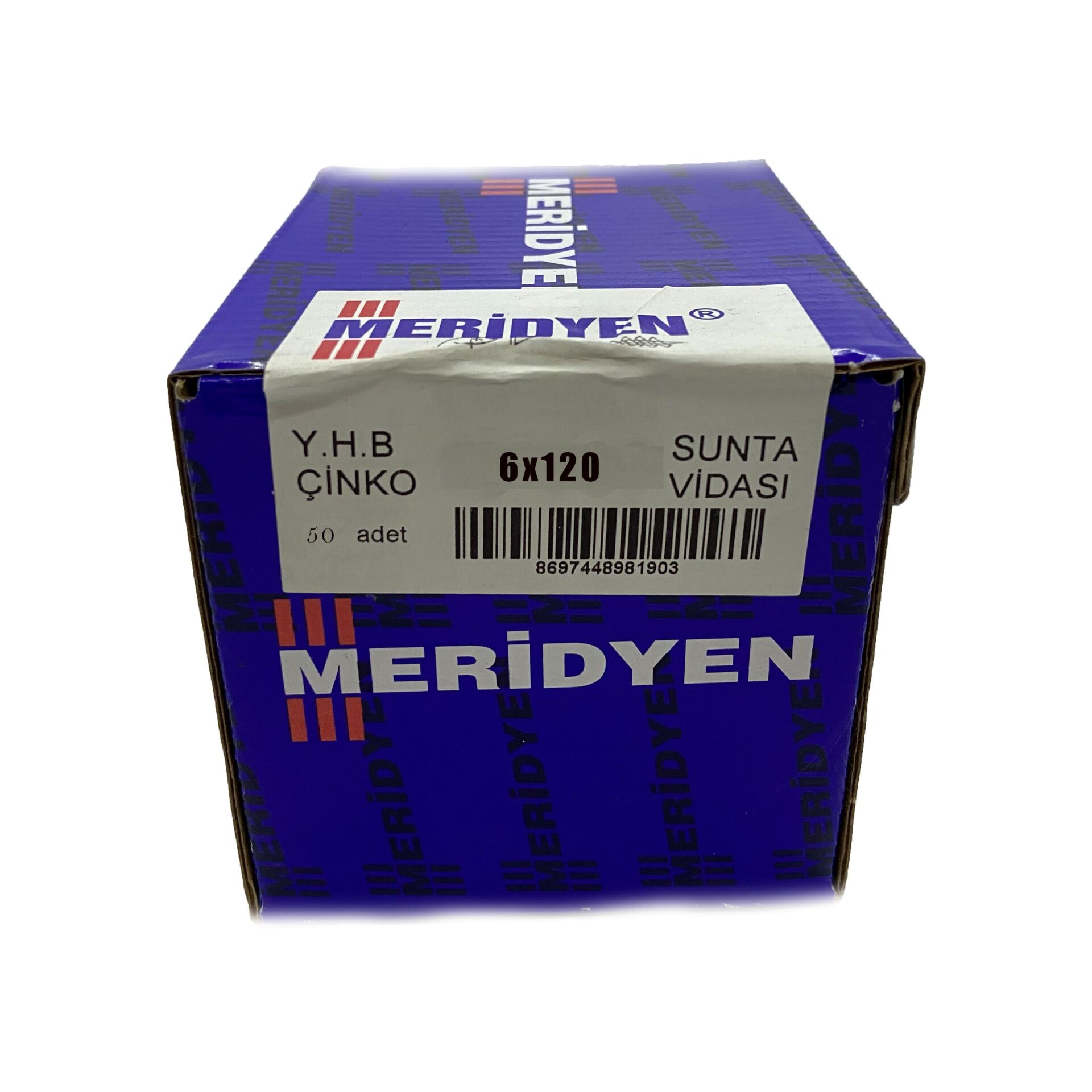 Meridyen Sunta Vidası  6x120    (1Paket 50     Ad)